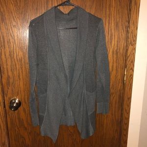 Gray cardigan